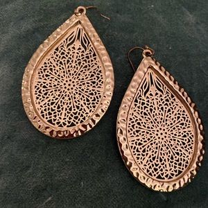 Gold Dangling Earrings #0737